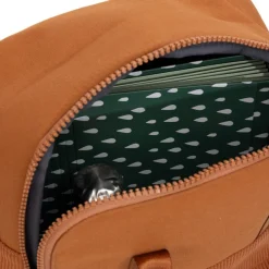 New Rebels Springfield Ribbi Rugzak 13L – Stevig Rib Polyester – Lichtgewicht Schooltas & Werktas - Coffee Brown / Cognac