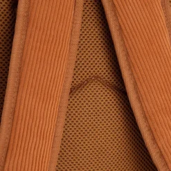 New Rebels Springfield Ribbi Rugzak 13L – Stevig Rib Polyester – Lichtgewicht Schooltas & Werktas - Coffee Brown / Cognac