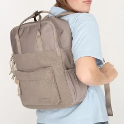 New Rebels Springfield Ribbi Rugzak 13L – Stevig Rib Polyester – Lichtgewicht Schooltas & Werktas - Taupe