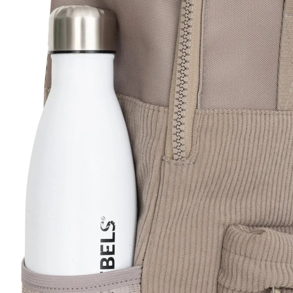 New Rebels Springfield Ribbi Rugzak 13L – Stevig Rib Polyester – Lichtgewicht Schooltas & Werktas - Taupe
