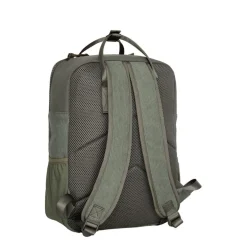 New Rebels Springfield Ribbi Rugzak 13L – Stevig Rib Polyester – Lichtgewicht Schooltas & Werktas - Sage Green