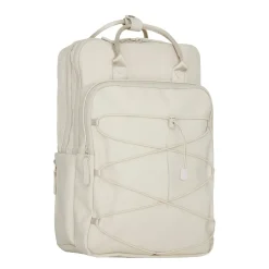 New Rebels Trondheim Rugzak – Laptop Rugtas 15,6 inch – Schooltas & Werktas – Waterafstotend – 18L – Nylon/PU – Beige