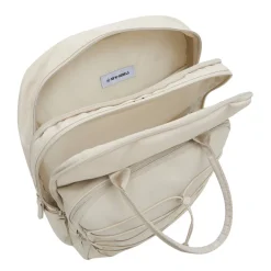 New Rebels Trondheim Rugzak – Laptop Rugtas 15,6 inch – Schooltas & Werktas – Waterafstotend – 18L – Nylon/PU – Beige
