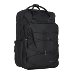 New Rebels Trondheim Rugzak – Laptop Rugtas 15,6 inch – Schooltas & Werktas – Waterafstotend – 18L – Nylon/PU – Zwart