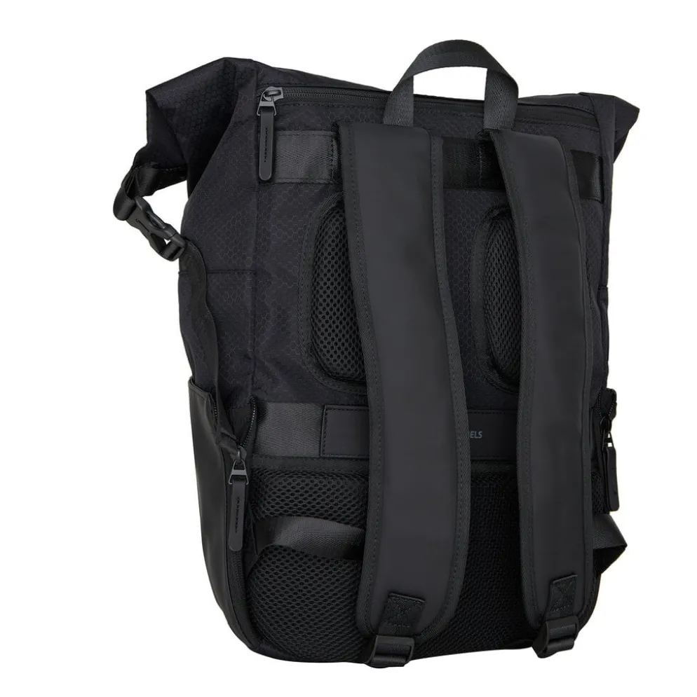 New Rebels Trondheim Windsor Rolltop Rugzak Zwart