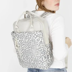 New Rebels Urban Leopard Miami Rugzak 9L Waterafstotende Laptop Rugtas 13 inch Schooltas en Werktas van PU Leopard Print