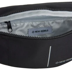 New Rebels Valor Brooklyn Waistbag – Heuptas / Fannypack 36x8x15 cm Waterafstotend 900D PU Polyester Zwart