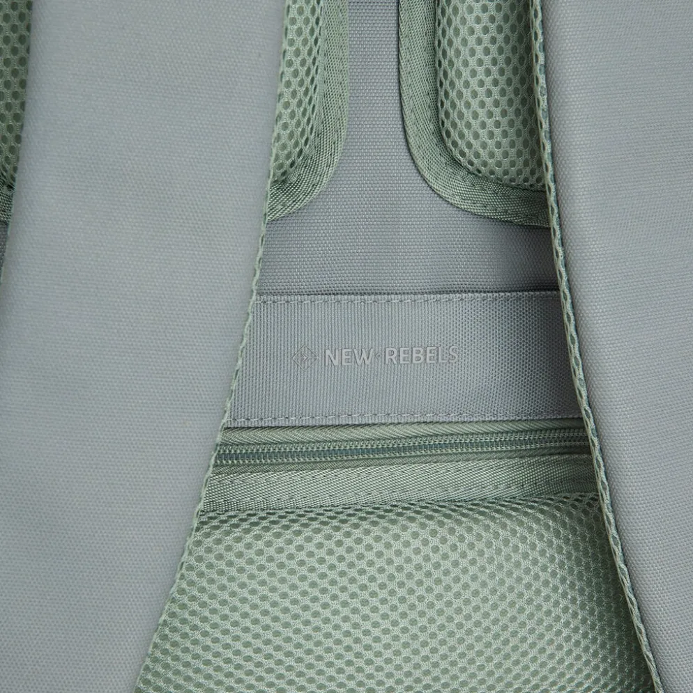 New Rebels Valor Cranston Backpack – Comfortabele Waterafstotende Rugtas – 19L - Salie Green