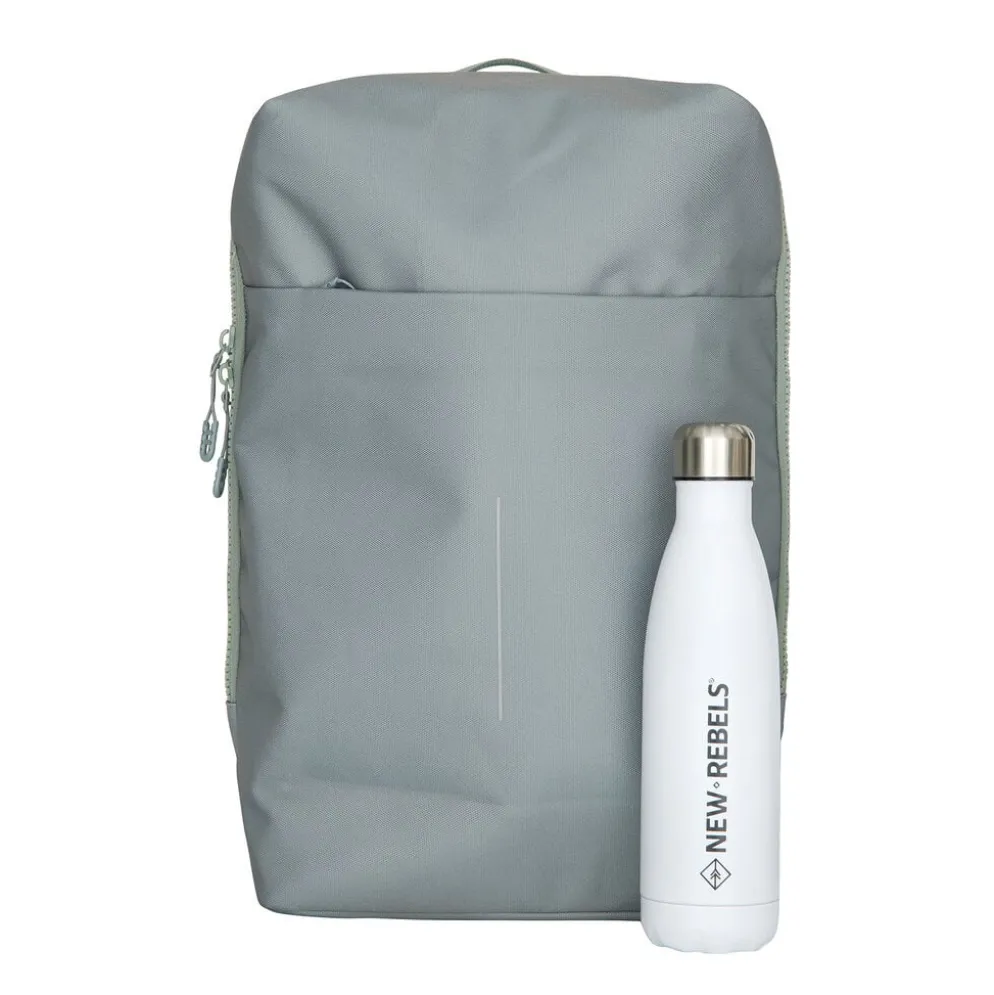 New Rebels Valor Cranston Backpack – Comfortabele Waterafstotende Rugtas – 19L - Salie Green