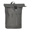New Rebels Valor New York antracietgrijs 21L Rugzak Rolltop Waterafstotend Laptop 15,6 inch