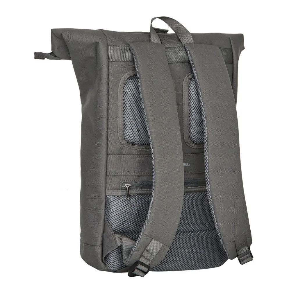 New Rebels Valor New York antracietgrijs 21L Rugzak Rolltop Waterafstotend Laptop 15,6 inch