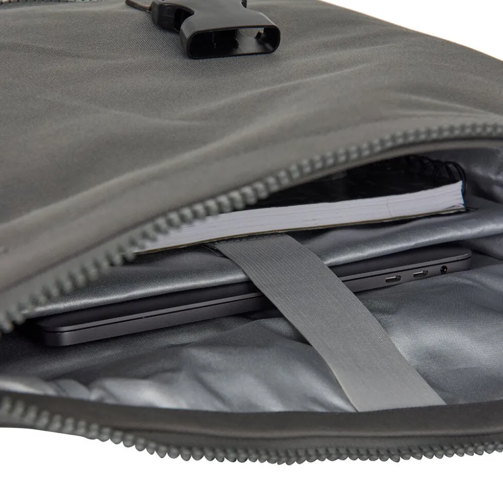 New Rebels Valor New York antracietgrijs 21L Rugzak Rolltop Waterafstotend Laptop 15,6 inch