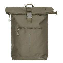 New Rebels Valor New York olijfgroen 21L Rugzak Rolltop Waterafstotend Laptop 15,6 inch