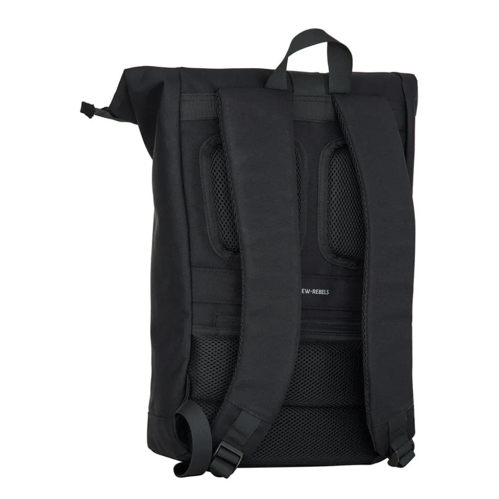 New Rebels Valor New York Zwart 21L Rugtas Rolltop Waterafstotend Laptop 15.6"