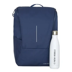 New Rebels Valor Westerly Backpack Rugzak 14L Schooltas Werktas Laptop 14 inch PU Polyester Navy