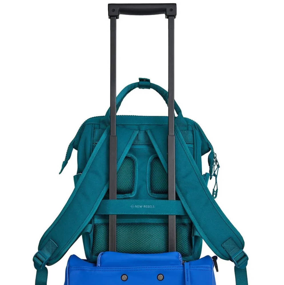 New Rebels Valor Weverly School / Werktas Rugzak – 9,5L Stevig 900D Polyester, 4 Compartimenten, Laptopvak 14”, Waterafstotend, Ocean Blue