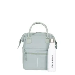 New Rebels Valor Weverly School / Werktas Rugzak - 9,5L – Stevig 900D Polyester - 4 Compartimenten Laptopvak 14” - Waterafstotend Sage Green