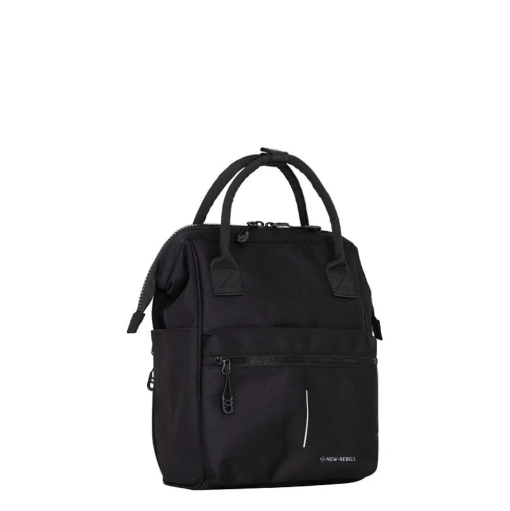 New Rebels Valor Weverly School / Werktas Rugzak - 9,5L Stevig 900D Polyester 4 Compartimenten Laptopvak 14” Waterafstotend Black Stone