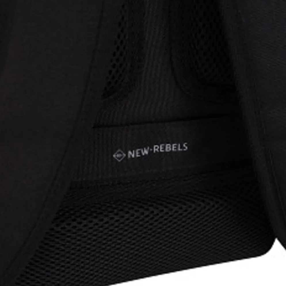 New Rebels Valor Weverly School / Werktas Rugzak - 9,5L Stevig 900D Polyester 4 Compartimenten Laptopvak 14” Waterafstotend Black Stone
