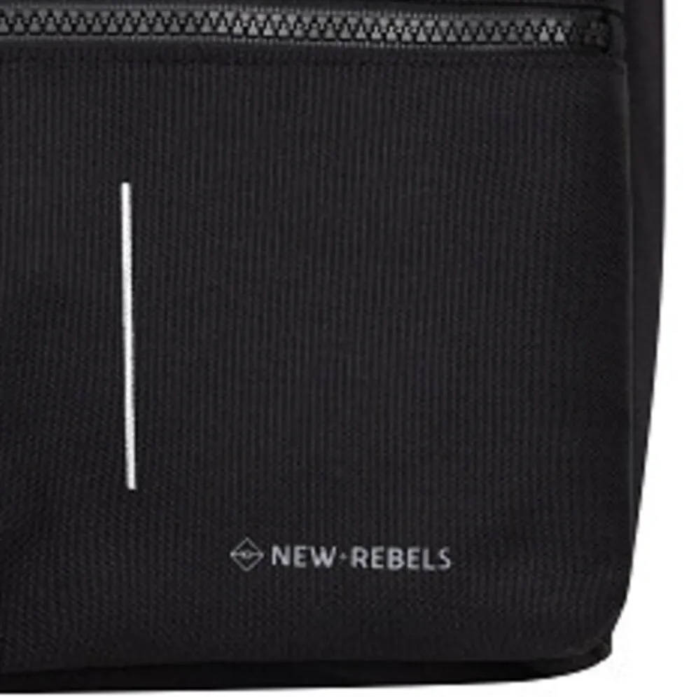 New Rebels Valor Weverly School / Werktas Rugzak - 9,5L Stevig 900D Polyester 4 Compartimenten Laptopvak 14” Waterafstotend Black Stone