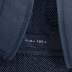 New Rebels Valor Weverly School / Werktas Rugzak - 9,5L – Stevig 900D Polyester - 4 Compartimenten Laptopvak 14” - Waterafstotend Velvet Navy