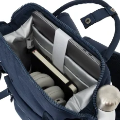 New Rebels Valor Weverly School / Werktas Rugzak - 9,5L – Stevig 900D Polyester - 4 Compartimenten Laptopvak 14” - Waterafstotend Velvet Navy