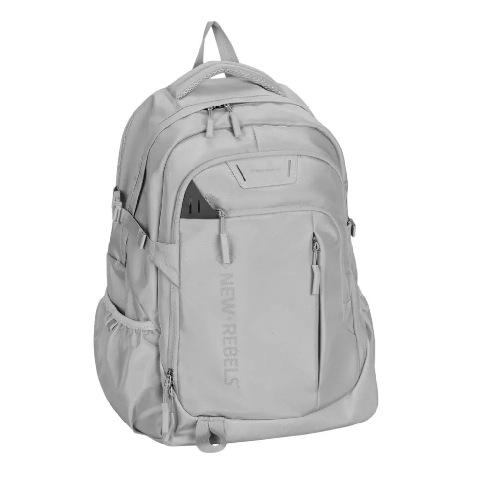 New Rebels Vince Baldwin Lichtgrijs 33L Rugtas Waterafstotend Laptop 15.6"