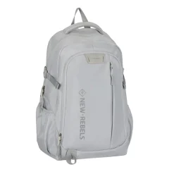 New Rebels Vince Gilbert Lichtgrijs 27L Rugtas Waterafstotend Laptop 15.6"