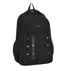 New Rebels Vince Leander Zwart 27L Rugtas Waterafstotend Laptop 14"