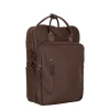 New Rebels William Milwaukee 18 L Laptoprugzak – Waterafstotend PU, Geschikt voor 15,6″ Laptop Mocca