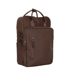 New Rebels William Milwaukee 18 L Laptoprugzak – Waterafstotend PU, Geschikt voor 15,6″ Laptop Mocca
