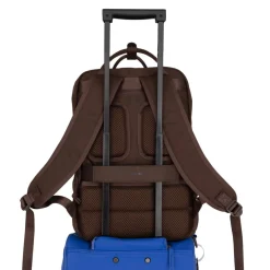 New Rebels William Milwaukee 18 L Laptoprugzak – Waterafstotend PU, Geschikt voor 15,6″ Laptop Mocca