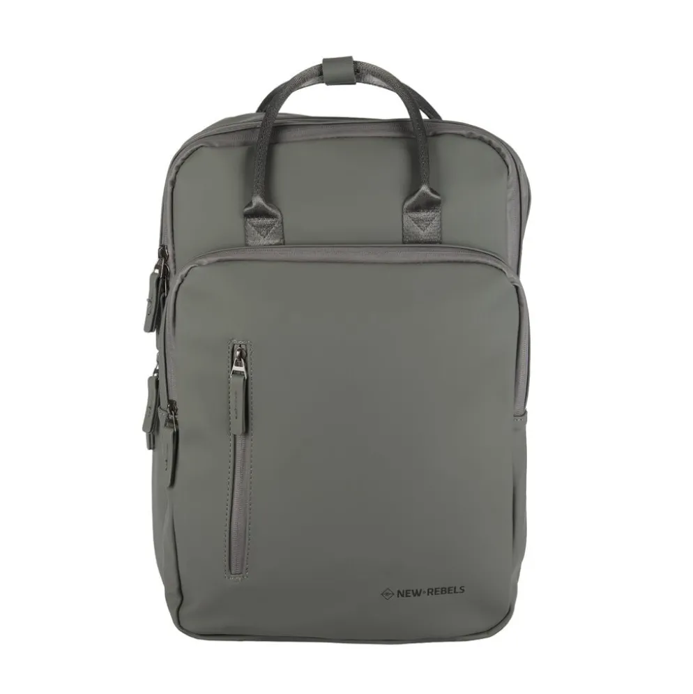 New Rebels William Milwaukee Antraciet 18L Rugzak Waterafstotend Laptop 15.6"