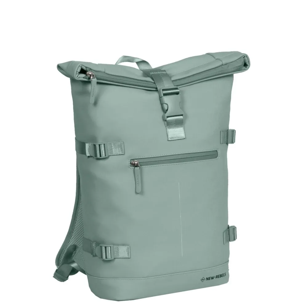 New Rebels William Riverside Salie groene 19L Rugzak Waterafstotend Laptop 15.6"