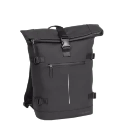 New Rebels William Riverside Zwart 19L Rugzak Waterafstotend Laptop 15.6"