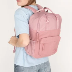 Springfield Los Angeles Ribbi Rugzak 13L – Stevig Rib Polyester – Lichtgewicht Schooltas & Werktas - Old Pink