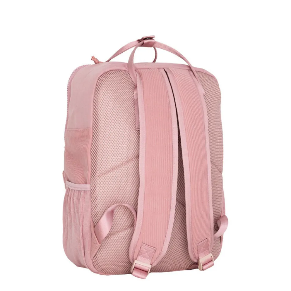 Springfield Los Angeles Ribbi Rugzak 13L – Stevig Rib Polyester – Lichtgewicht Schooltas & Werktas - Old Pink