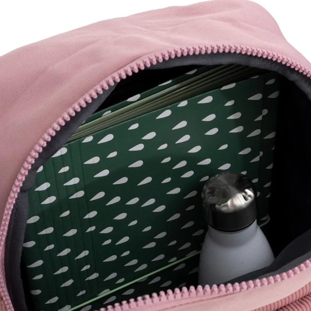 Springfield Los Angeles Ribbi Rugzak 13L – Stevig Rib Polyester – Lichtgewicht Schooltas & Werktas - Old Pink